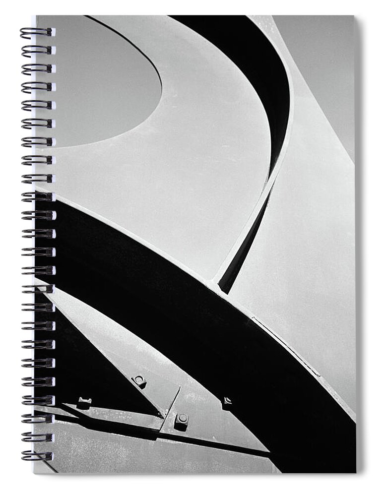 Analog Spiral Notebook featuring the photograph Calder in Contrast, 2021 by Stephen Russell Shilling