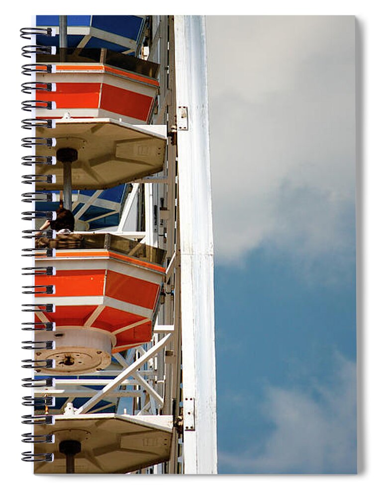 Calgary Spiral Notebook featuring the photograph Calgary Stampede Ferris Wheel by Wilko van de Kamp Fine Photo Art