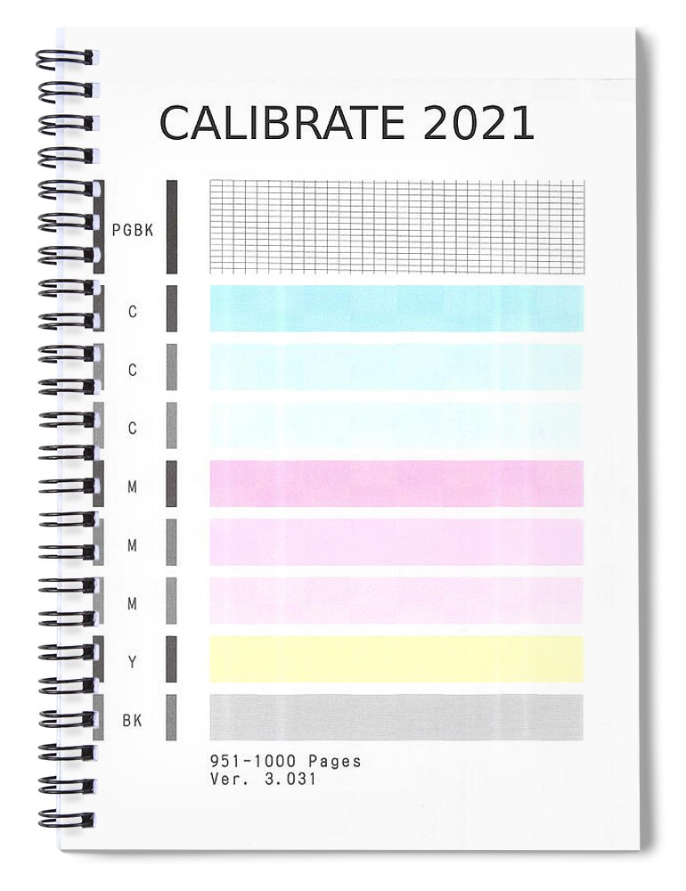 Richard Reeve Spiral Notebook featuring the digital art Calibrate 2021 by Richard Reeve