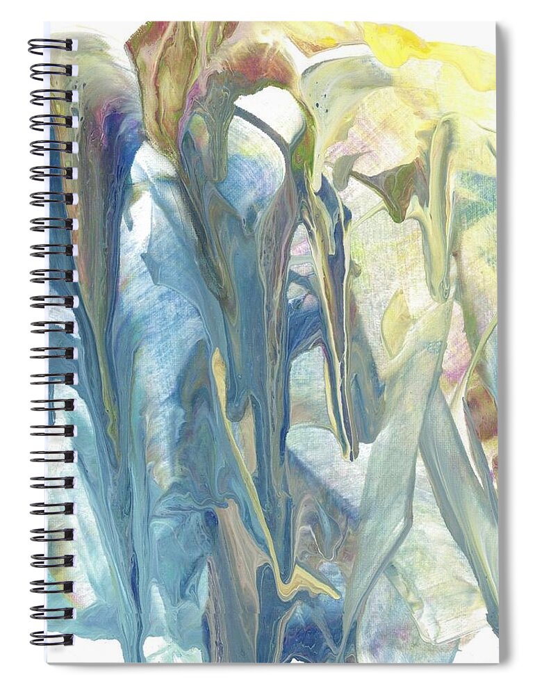 Flowers Spiral Notebook featuring the painting Calla Lilies by Katy Bishop