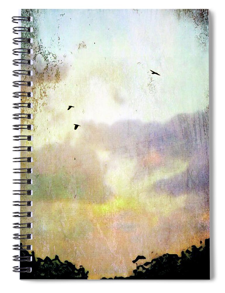 Birds Spiral Notebook featuring the photograph Camden Sunset by Ann Tracy