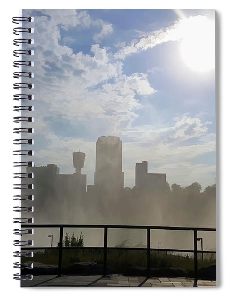 Niagara Falls Ontario Canada Spiral Notebook featuring the photograph Canada at Niagara Falls by Roberta Byram