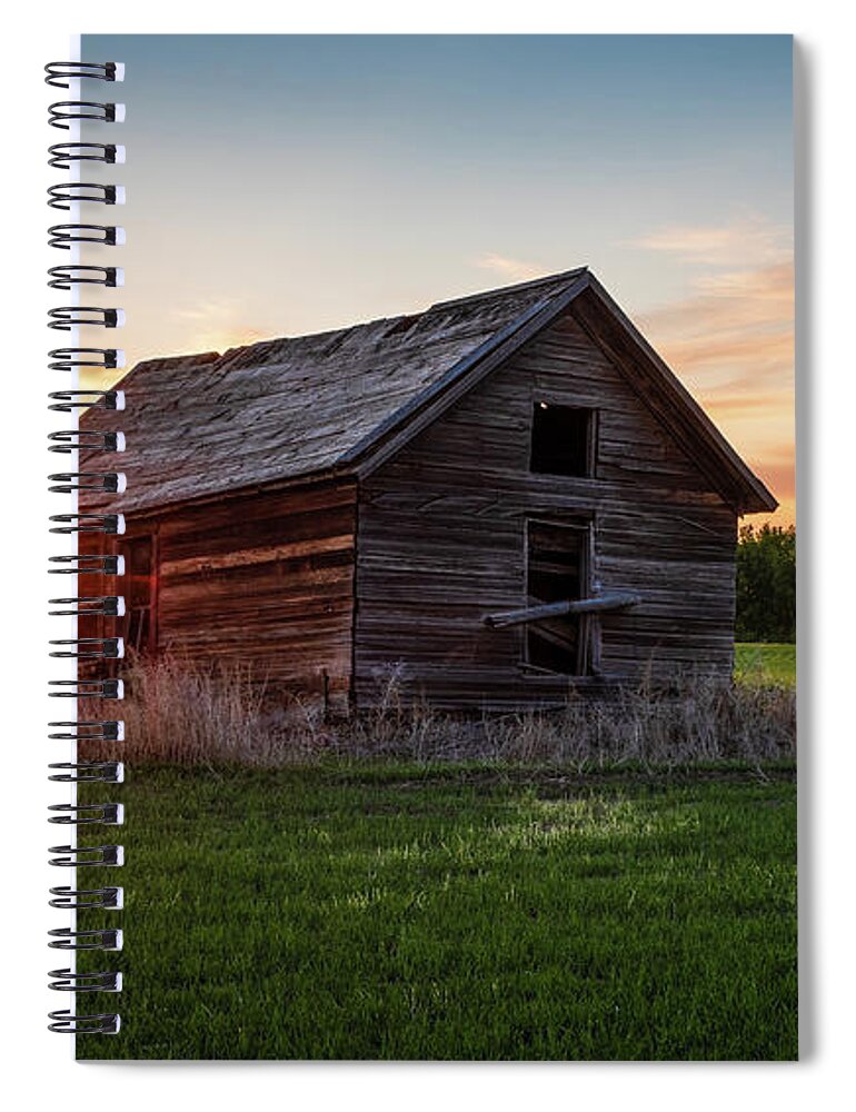 House Spiral Notebook featuring the photograph Canadian Homestead by Grant Twiss