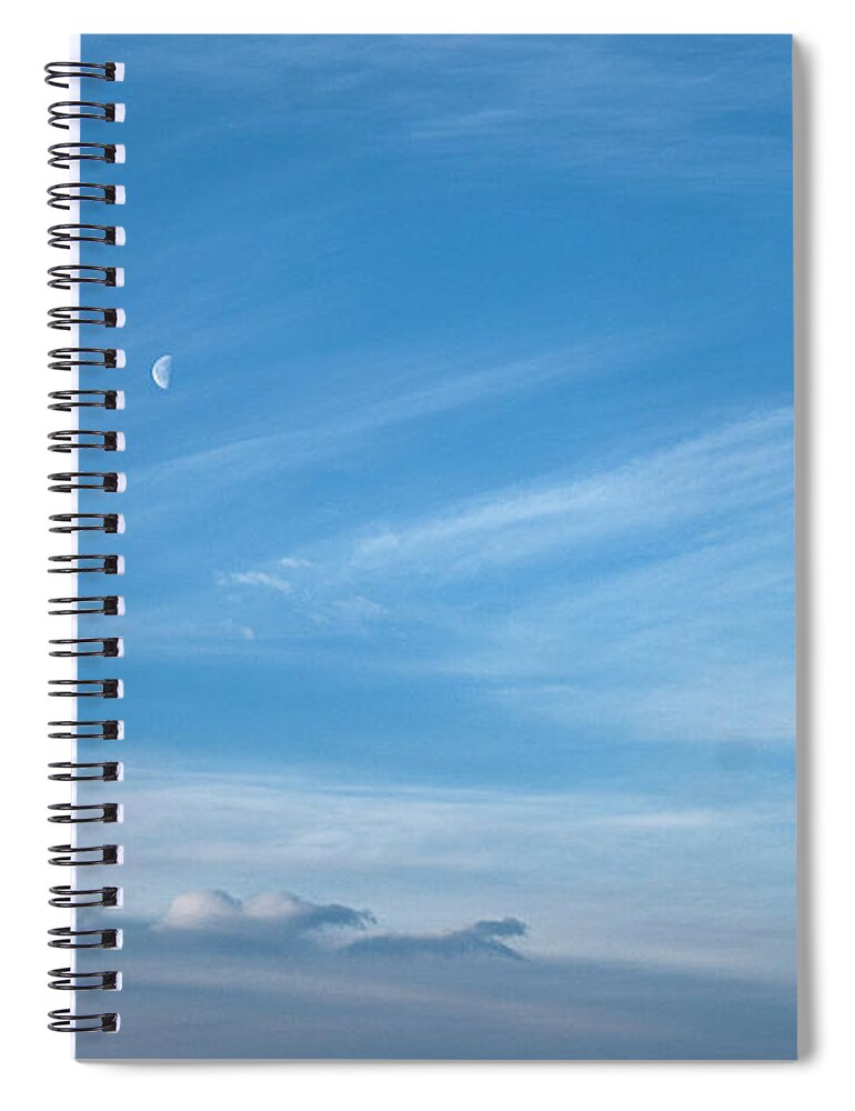 Sky Spiral Notebook featuring the photograph Canadian winter morning sky by Karen Rispin