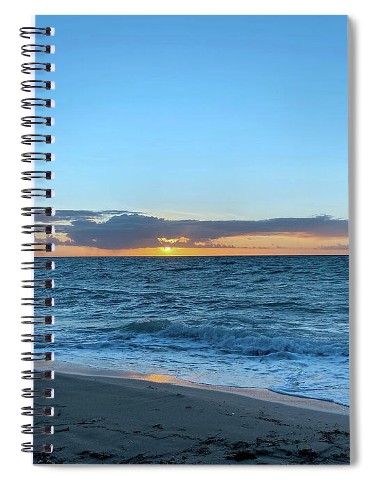 Cancun Spiral Notebook featuring the photograph Cancun Sunset on the Beach B by Shelly Tschupp