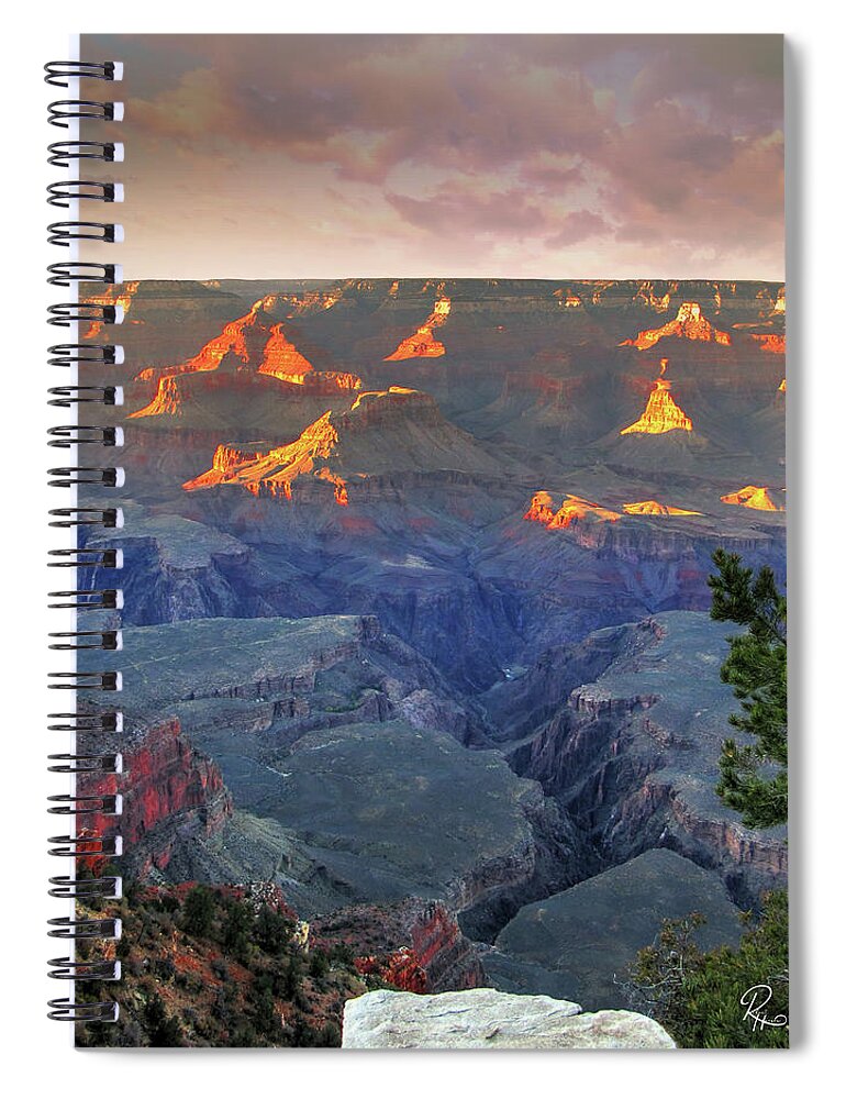 Fine Art Spiral Notebook featuring the photograph Canyon Color by Robert Harris