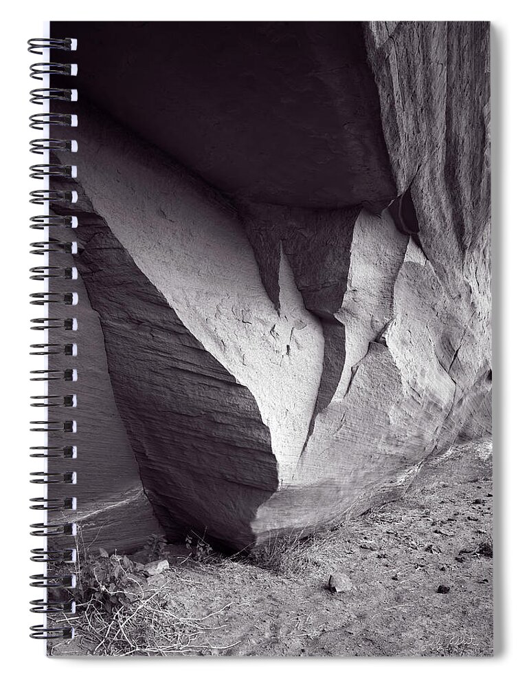 Canyon De Chelly Spiral Notebook featuring the photograph Canyon Wall Detail, Canyon de Chelly by Jeff White