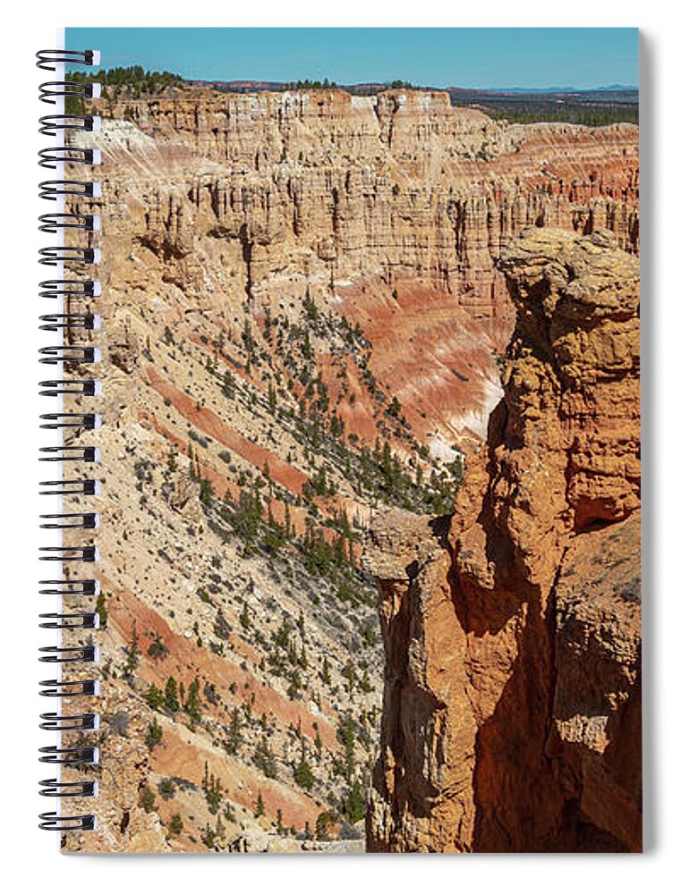 Bryce Spiral Notebook featuring the photograph Canyon Wall by Nicholas McCabe