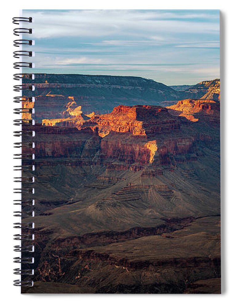 Sunset Spiral Notebook featuring the photograph Canyonland Sunset by Doug Sturgess