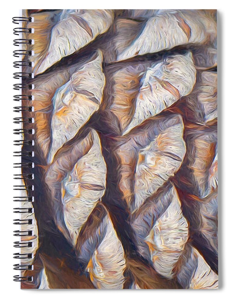 Imaginary Lands Spiral Notebook featuring the digital art Canyons Of The Blackjack Pine by Becky Titus