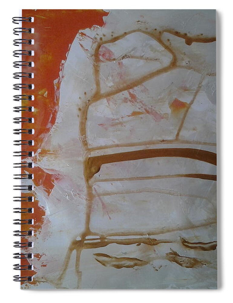  Spiral Notebook featuring the painting Caos48 by Giuseppe Monti