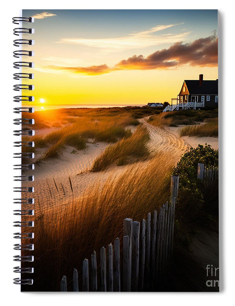 Cape Cod Spiral Notebook featuring the digital art Cape Cod Morning I by Jay Schankman