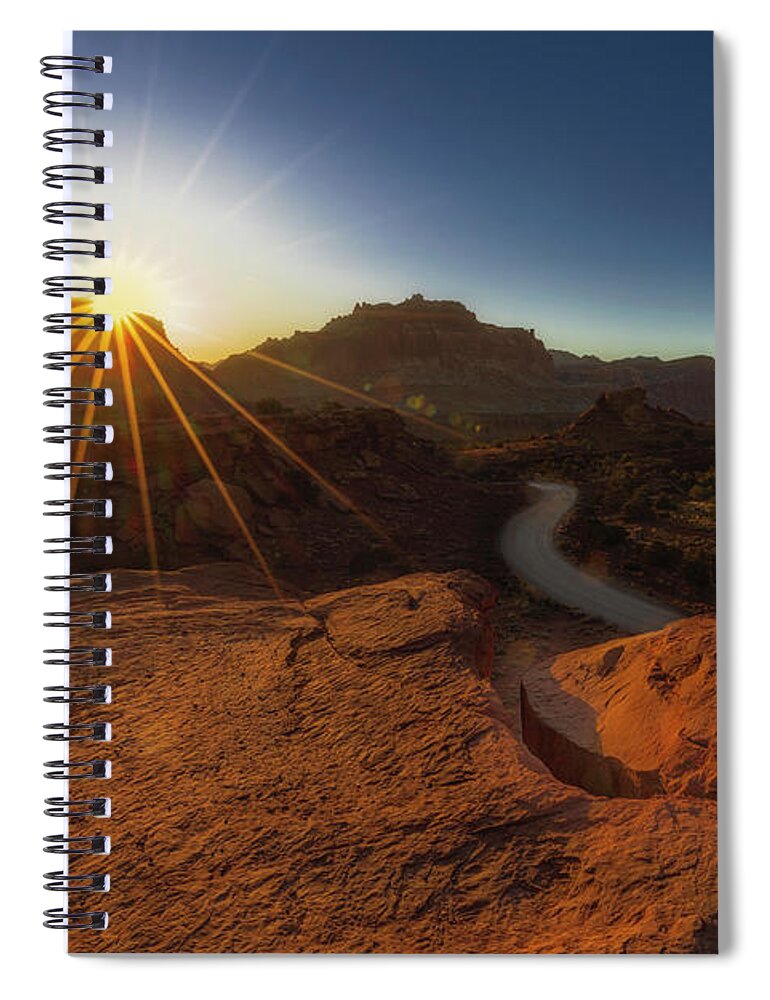 Capitol Reef National Park Spiral Notebook featuring the photograph Capitol Reef Sunrise by Susan Candelario