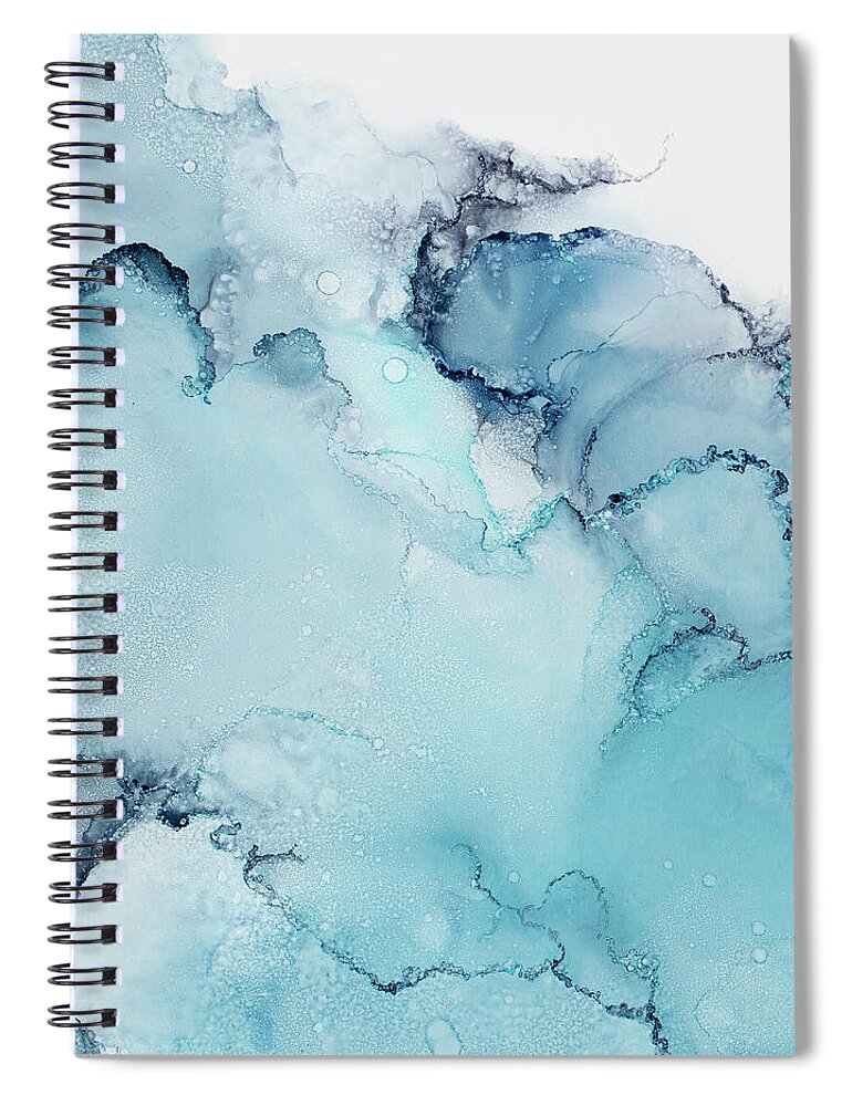 Water Spiral Notebook featuring the painting Capri by Tamara Nelson
