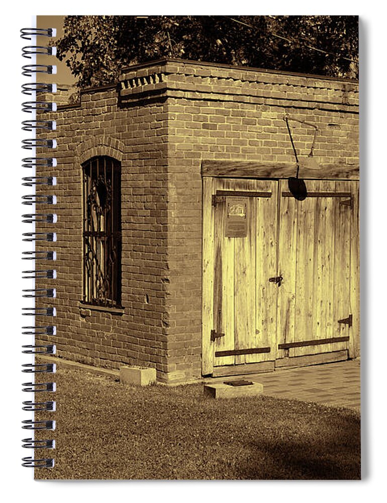 Jail Spiral Notebook featuring the photograph Carbondale Jail art gallery by Cathy Anderson