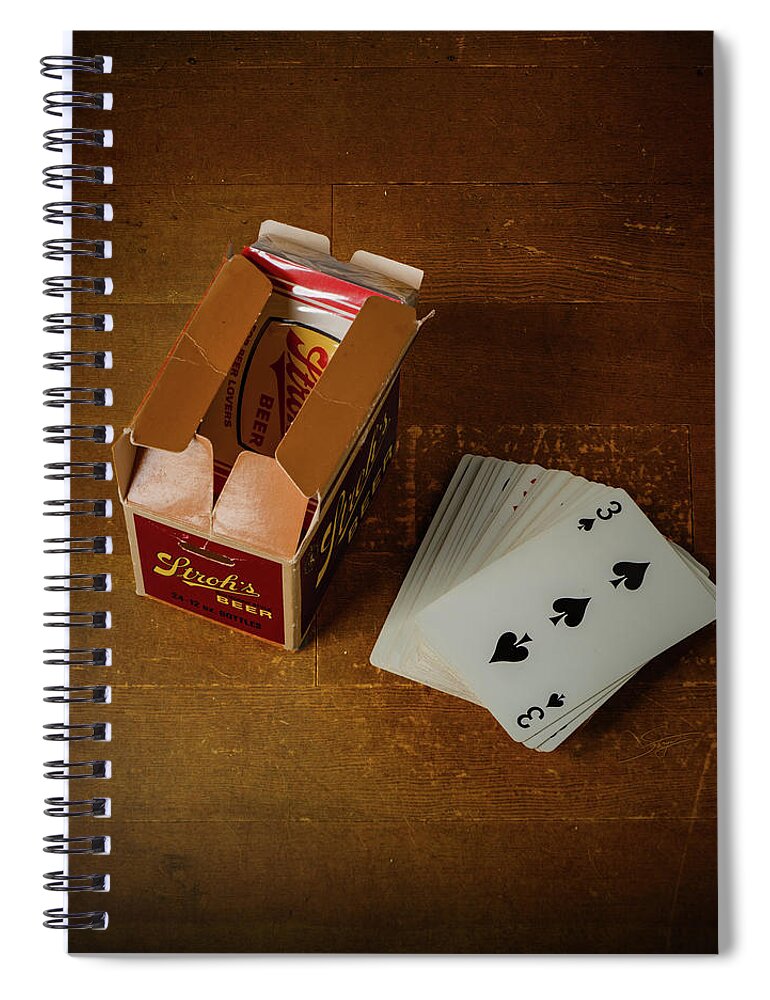Cards Spiral Notebook featuring the photograph Cards by Rick Stringer