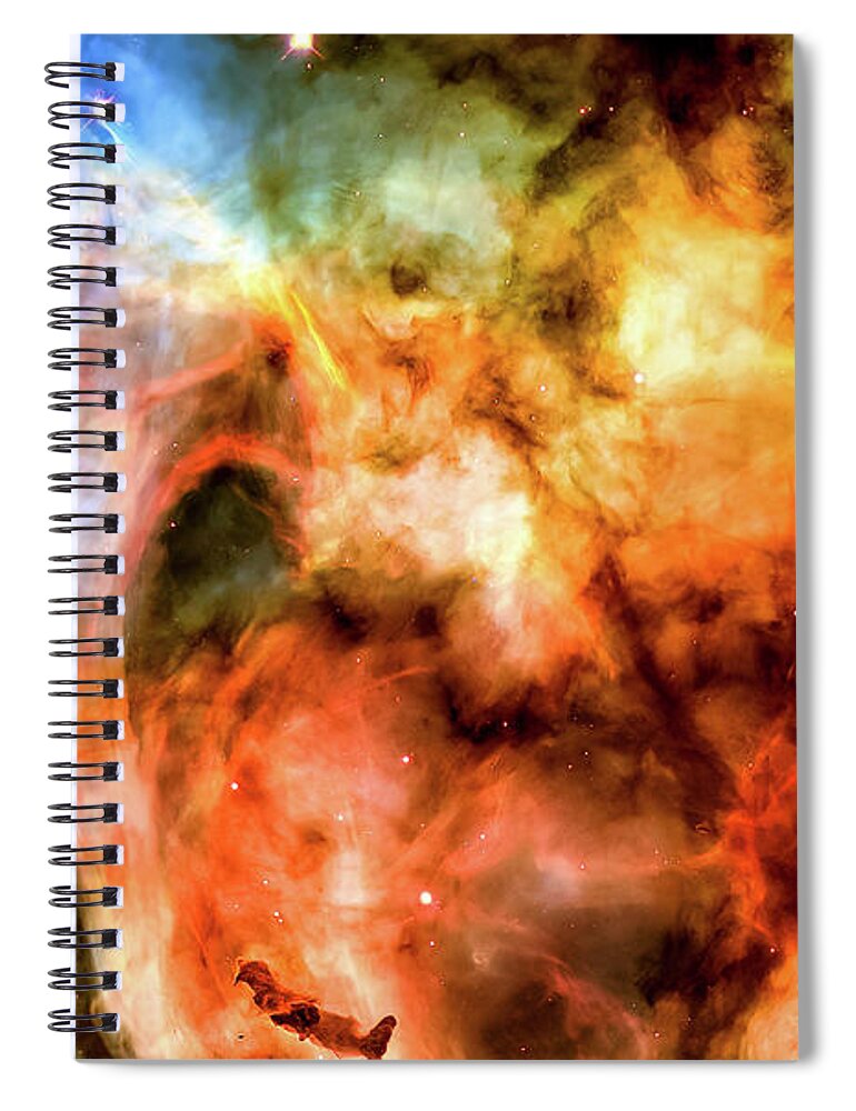 Astronomy Spiral Notebook featuring the photograph Carina Nebula and Keyhole Nebula by M G Whittingham