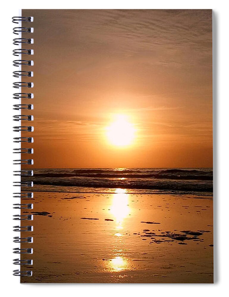 Sunrise Spiral Notebook featuring the photograph Carolina Sunrise by Dani McEvoy