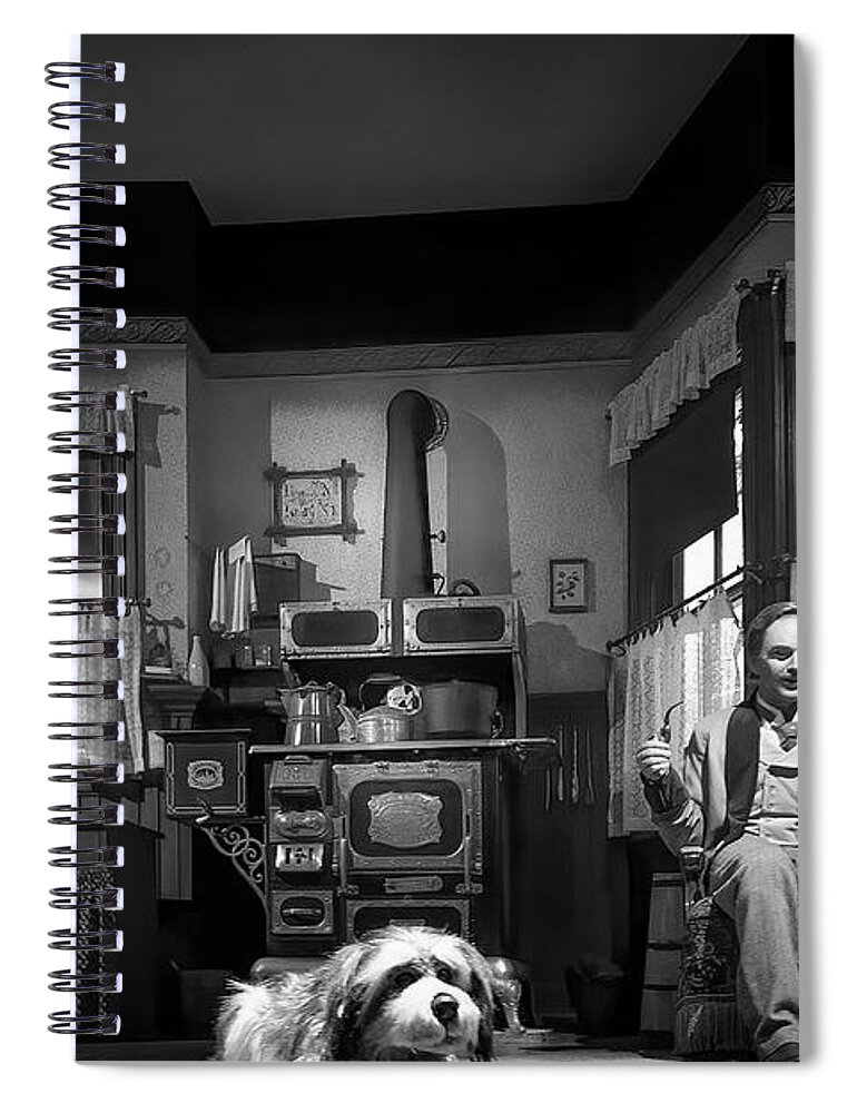 Carousel Of Progress Spiral Notebook featuring the photograph Carousel of Progress Scene 1 by Mark Andrew Thomas