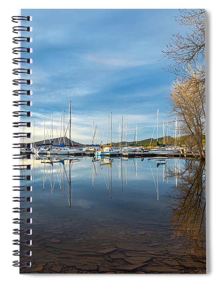 Carter Lake Spiral Notebook featuring the photograph Carter Lake Morning by Ronda Kimbrow