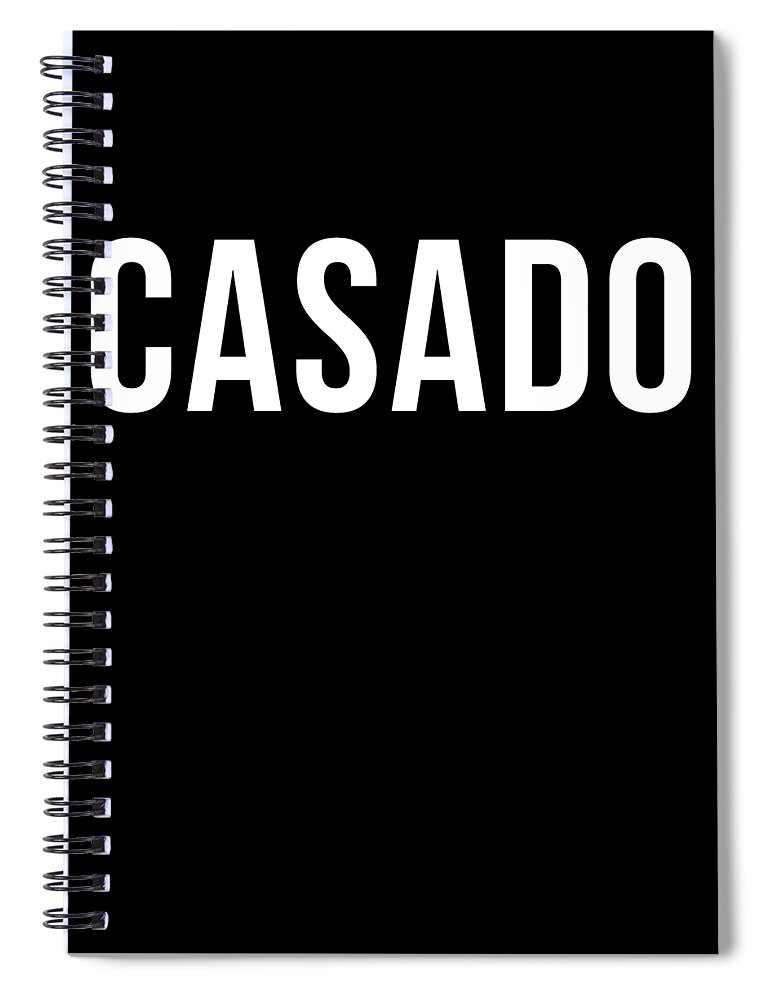 Cool Spiral Notebook featuring the digital art Casado by Flippin Sweet Gear