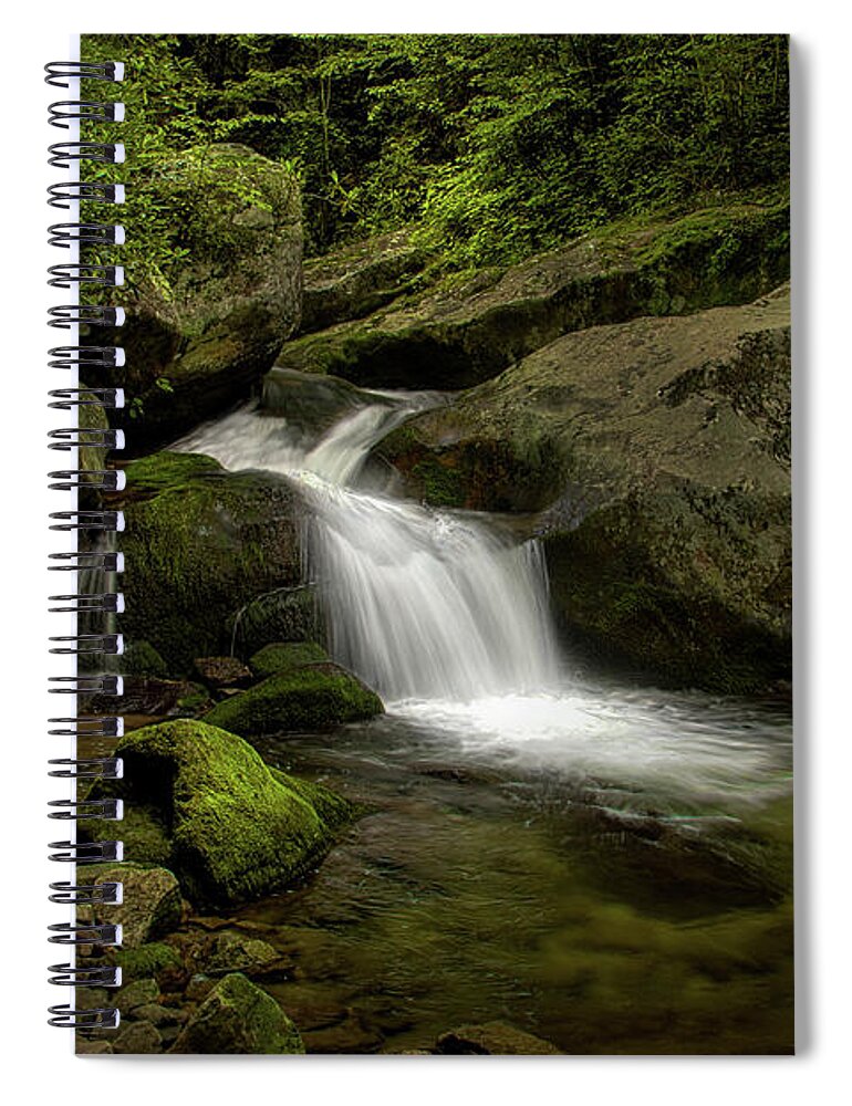 Waterfall Spiral Notebook featuring the photograph Cascade in the Cherokee National Forest by Shelia Hunt