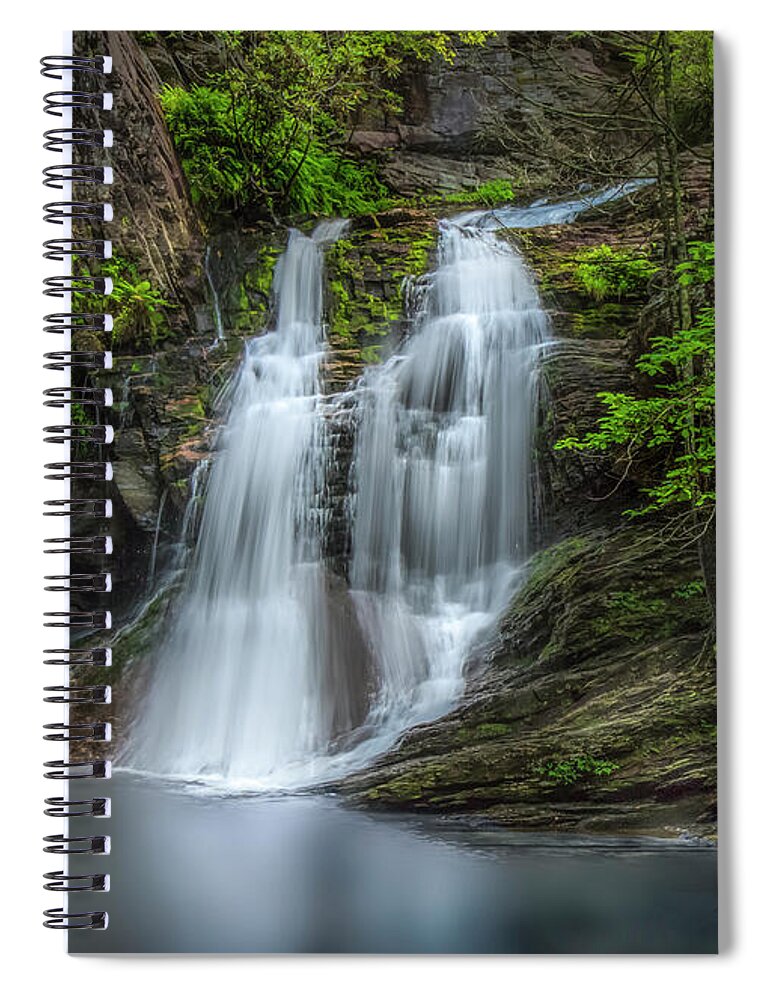 Cascades Spiral Notebook featuring the photograph Cascades at Hanging Rock by Shelia Hunt