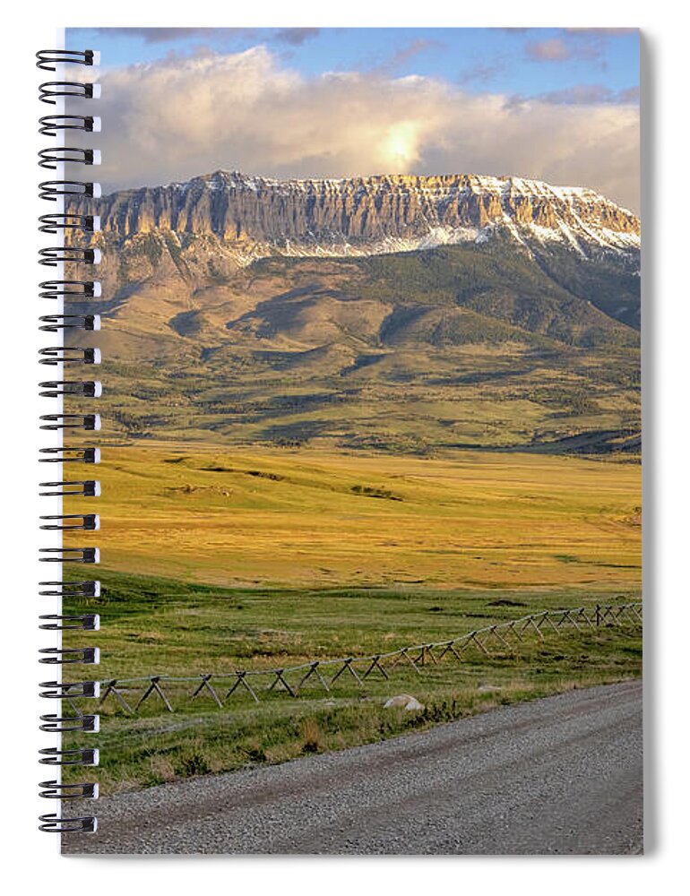 Montana Spiral Notebook featuring the photograph Castle Reef on the Rocky Mountain Front of Montana by Jack Bell