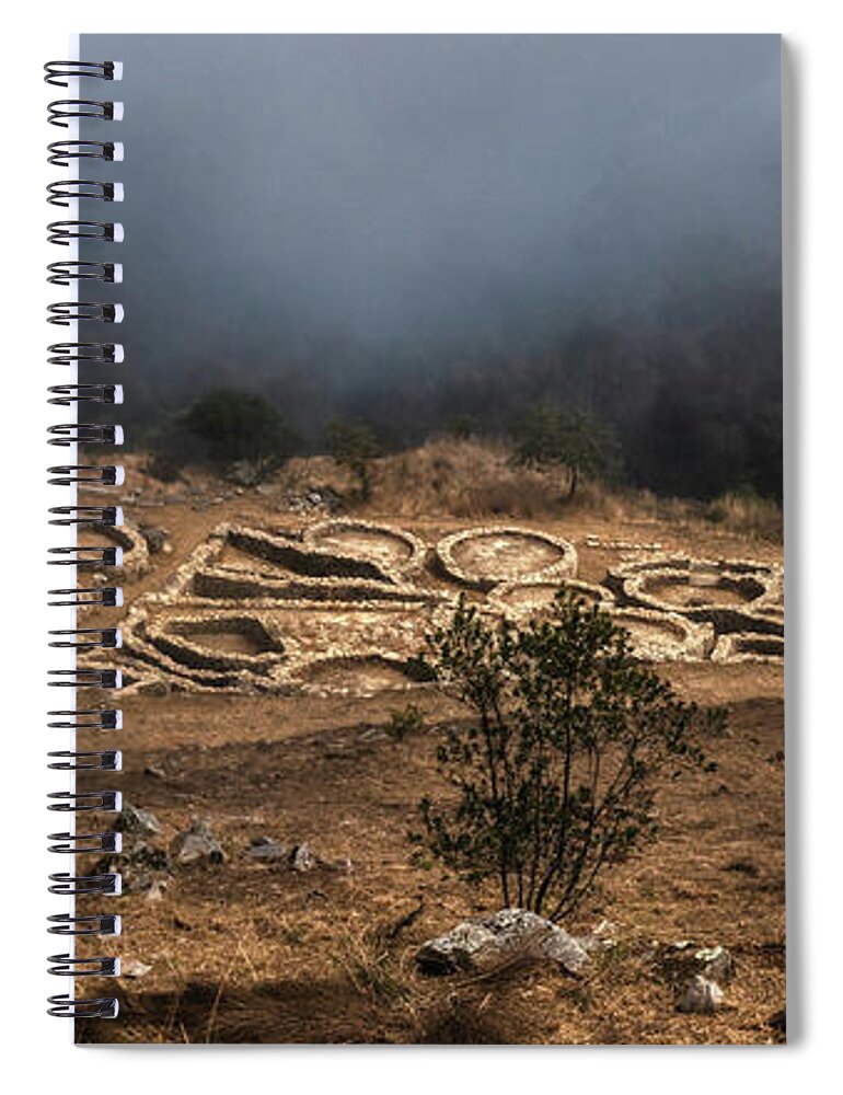 Castro Spiral Notebook featuring the photograph Castro de Trega overlooking the river by Micah Offman