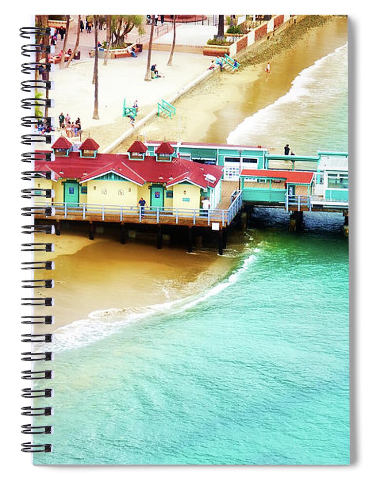 Catalina Spiral Notebook featuring the photograph Catalina Beach by Norma Warden