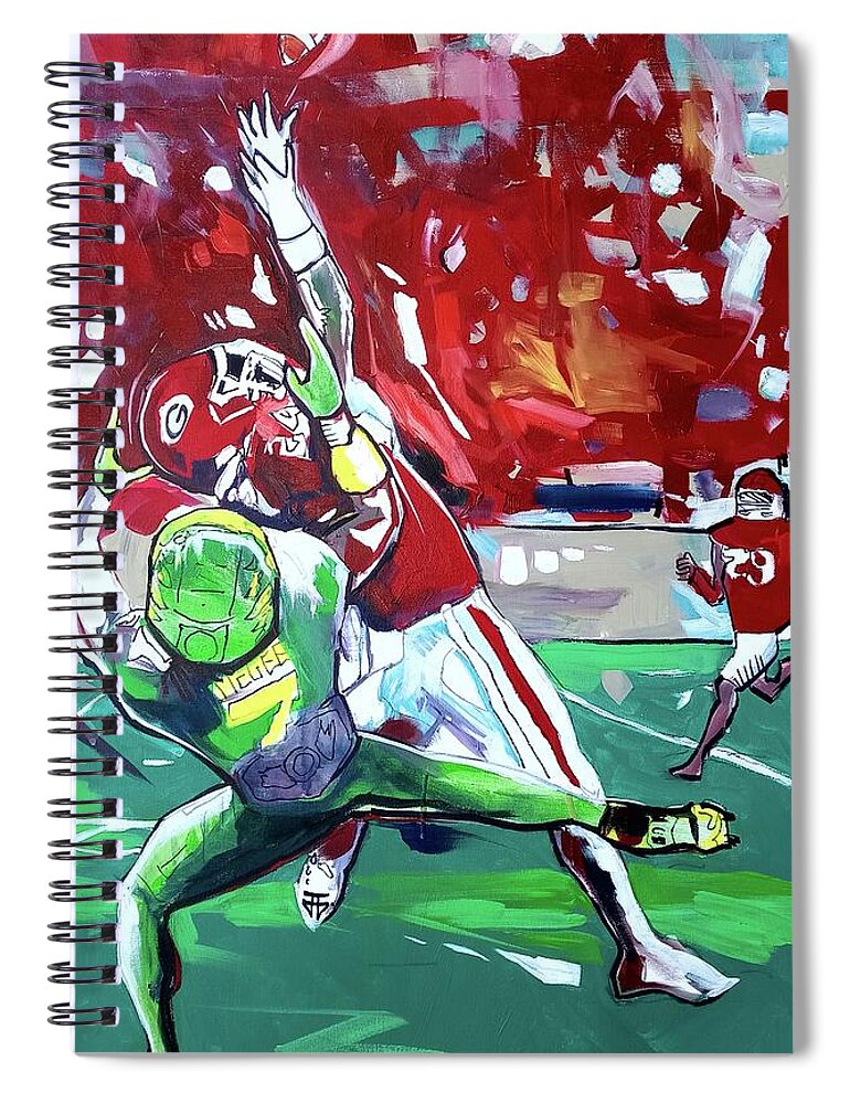 Catch That Spiral Notebook featuring the painting Catch That by John Gholson