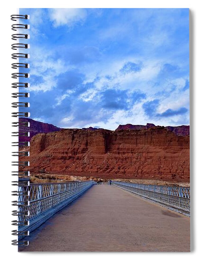 Lees Spiral Notebook featuring the photograph Beautiful Navajo Bridge,Page,AZ by Bnte Creations