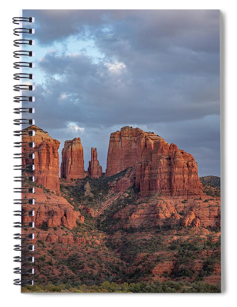 Arizona Spiral Notebook featuring the photograph Cathedral Rock by Paul Schultz