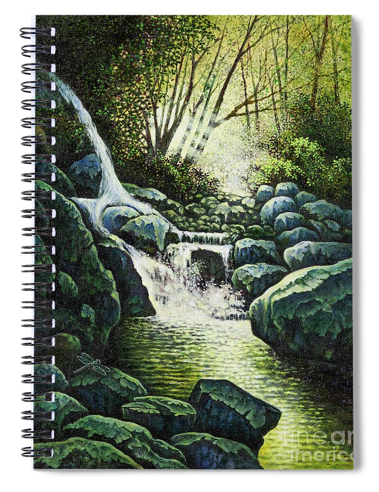 Catskills Spiral Notebook featuring the painting Catskills 1 by Michael Frank
