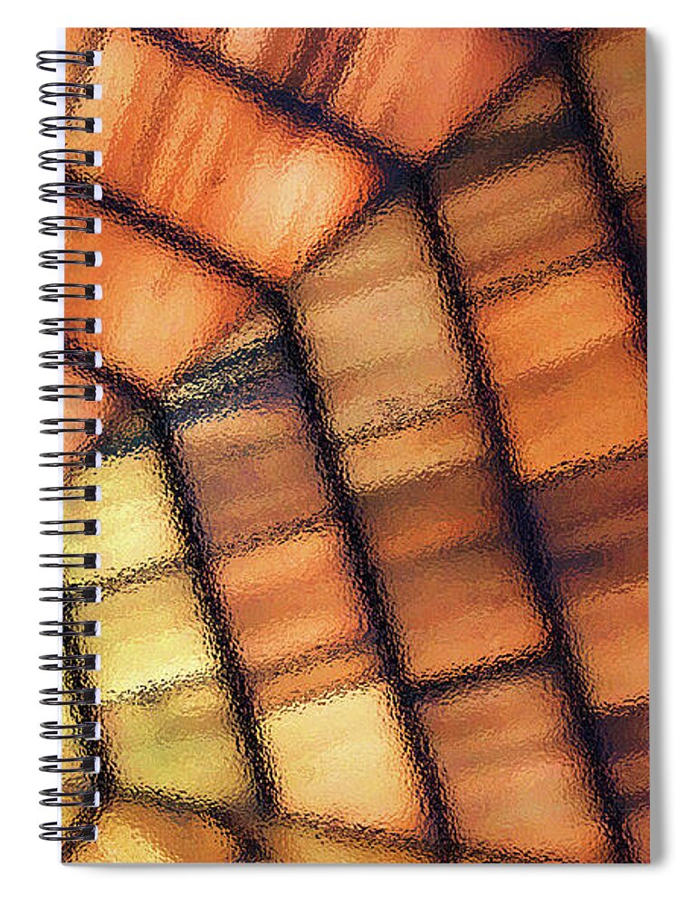 Wood Spiral Notebook featuring the photograph Cedar Glass1641 by Carolyn Stagger Cokley
