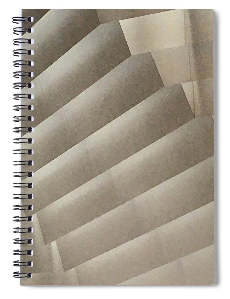 Photograph Spiral Notebook featuring the photograph Ceiling Stairway by Richard Wetterauer