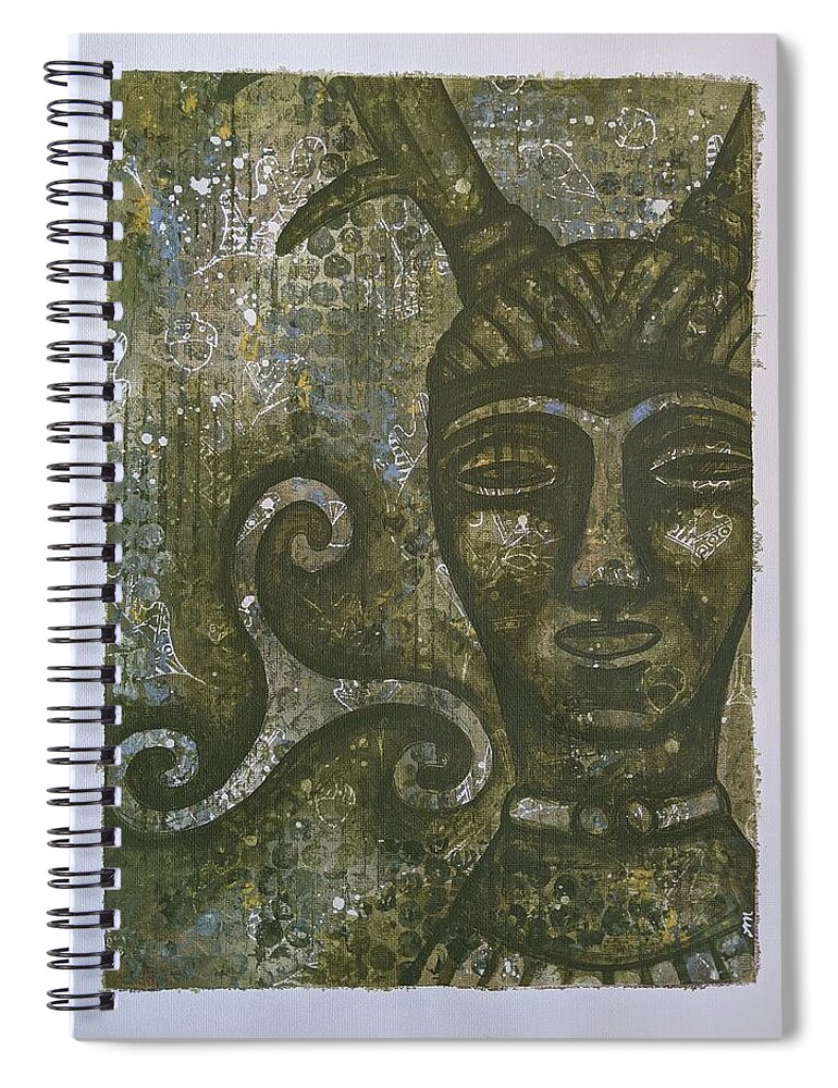 Celt Spiral Notebook featuring the painting Celt by Lisa Mutch