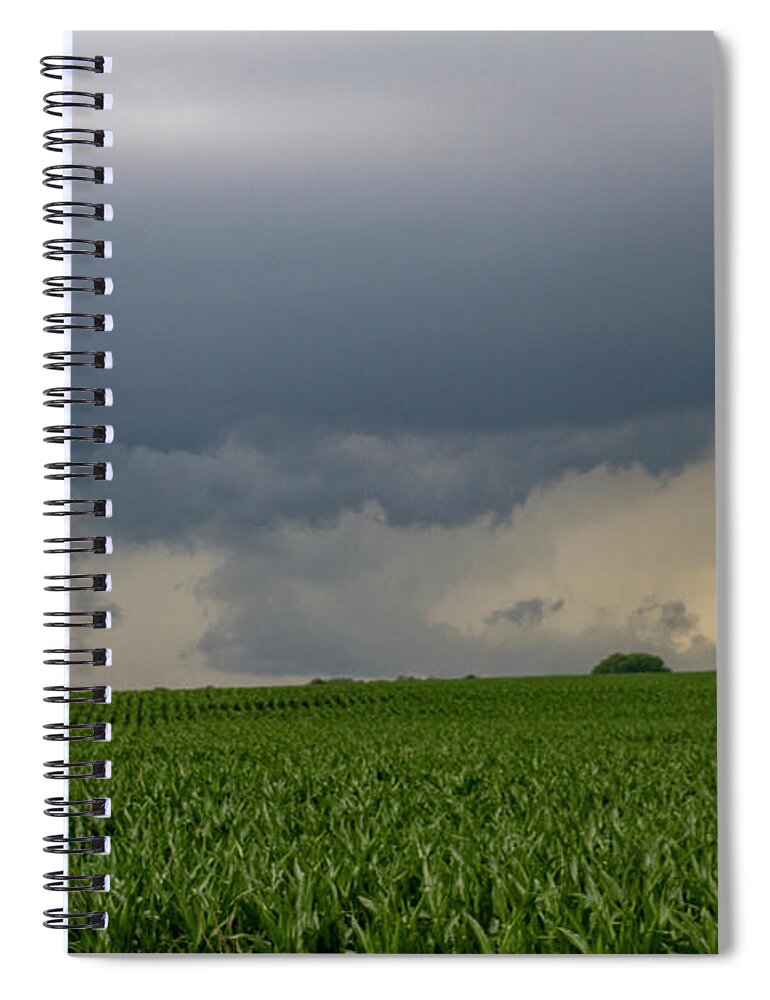 Nebraskasc Spiral Notebook featuring the photograph Central Nebraska Supercell 011 by Dale Kaminski