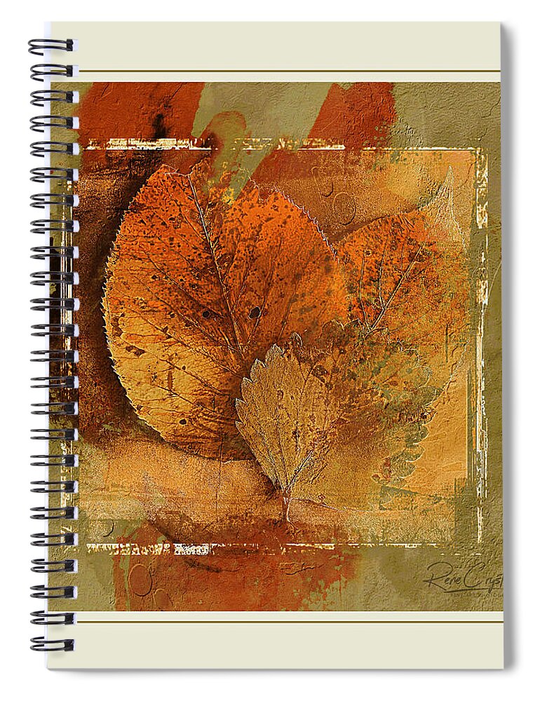 Autumn Spiral Notebook featuring the photograph Change Is Inevitable by Rene Crystal