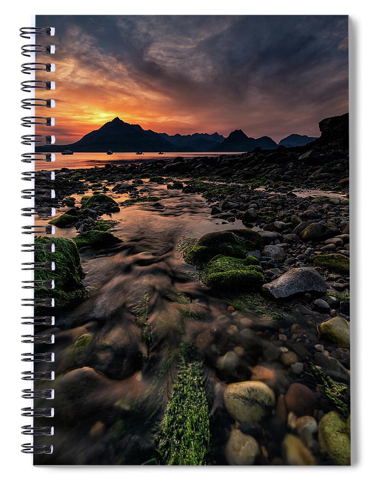 Sunset Spiral Notebook featuring the photograph Changing Tide by Chuck Rasco Photography