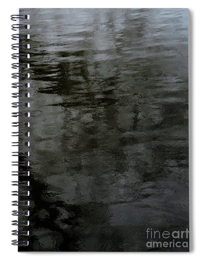  Spiral Notebook featuring the photograph Charcoal Water by Mary Kobet