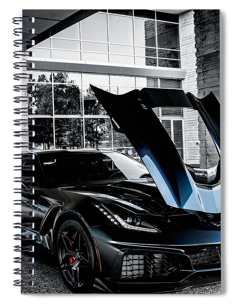 Zr1 Spiral Notebook featuring the photograph Chevrolet ZR1 Corvette Photographs by Lourry Legarde