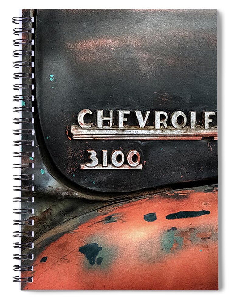 Car Spiral Notebook featuring the photograph Chevy 3100 by Scott Wyatt