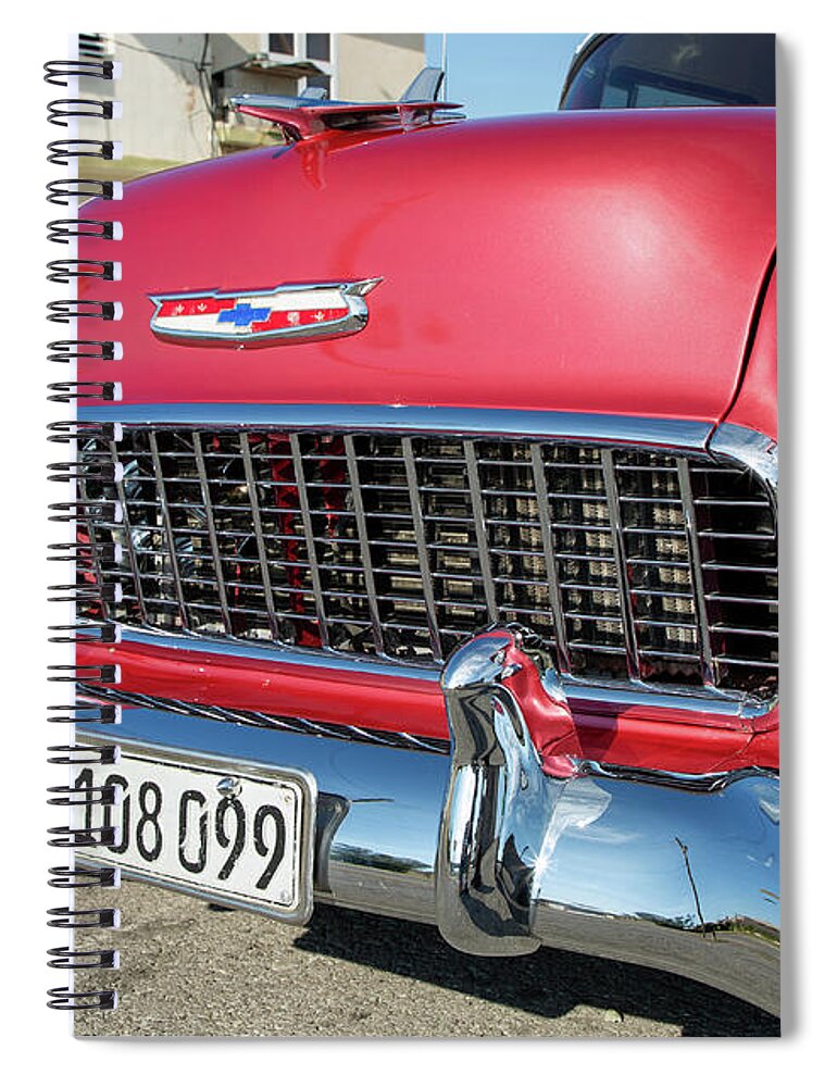 Cuba Spiral Notebook featuring the photograph Chevy by David Lee