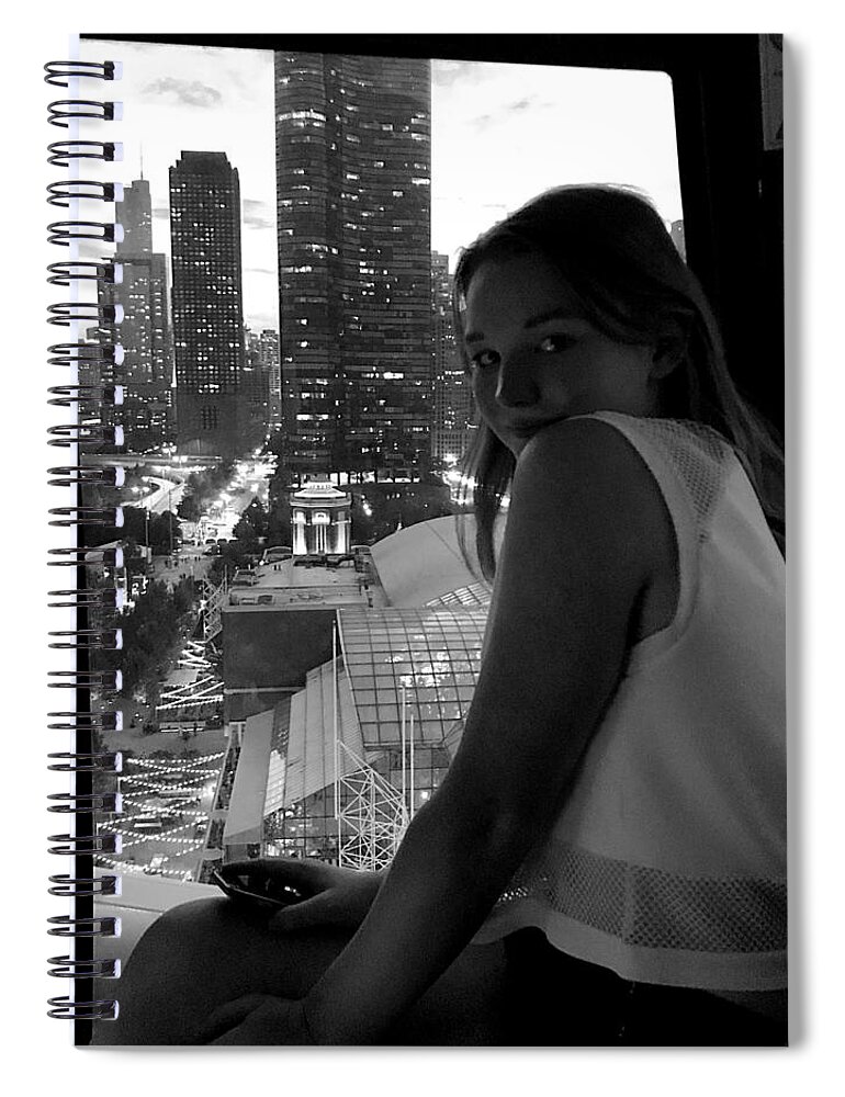 Chicago Spiral Notebook featuring the photograph Chicago from a Ride on the Pier by Lee Darnell