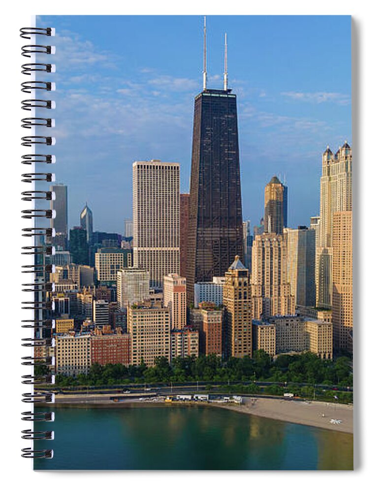 Chicago Spiral Notebook featuring the photograph Chicago Gold Coast by Bobby K