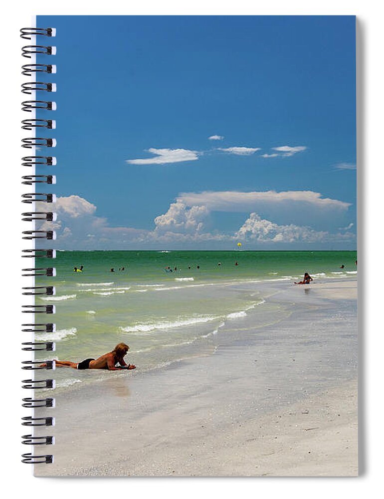 Florida Spiral Notebook featuring the photograph Chilling by Marian Tagliarino