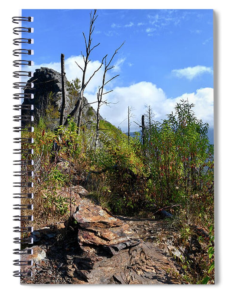 Chimney Tops Spiral Notebook featuring the photograph Chimney Tops 19 by Phil Perkins