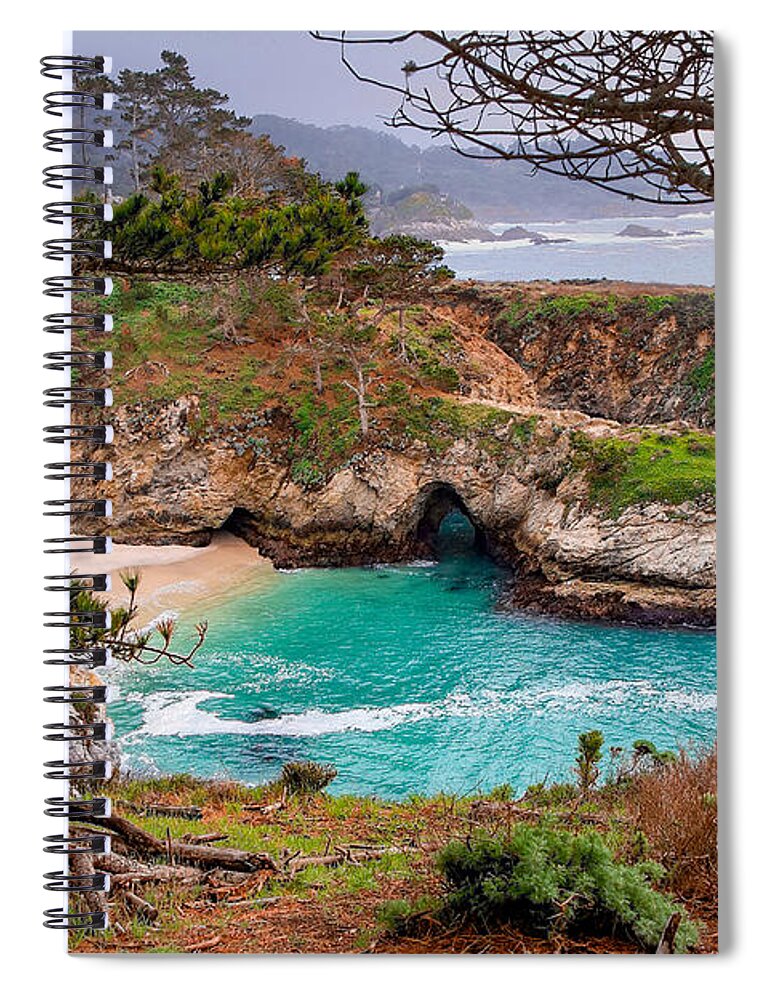 China Cove Spiral Notebook featuring the photograph China Cove at Point Lobos by Charlene Mitchell
