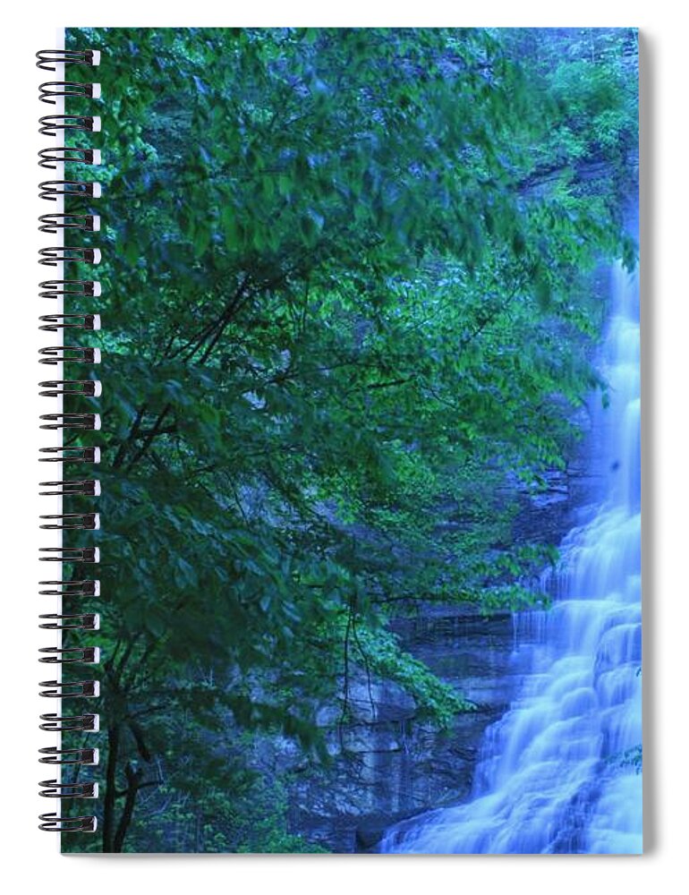  Spiral Notebook featuring the photograph Chittenango Falls by Brad Nellis